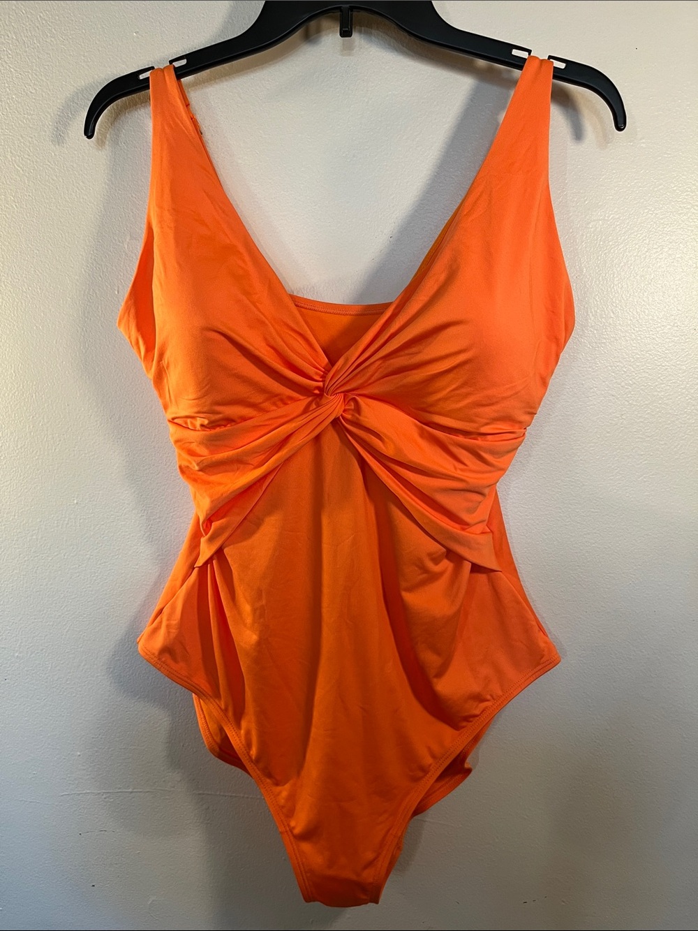 Primark Bright Orange Knot-Front Women's Swimsuit